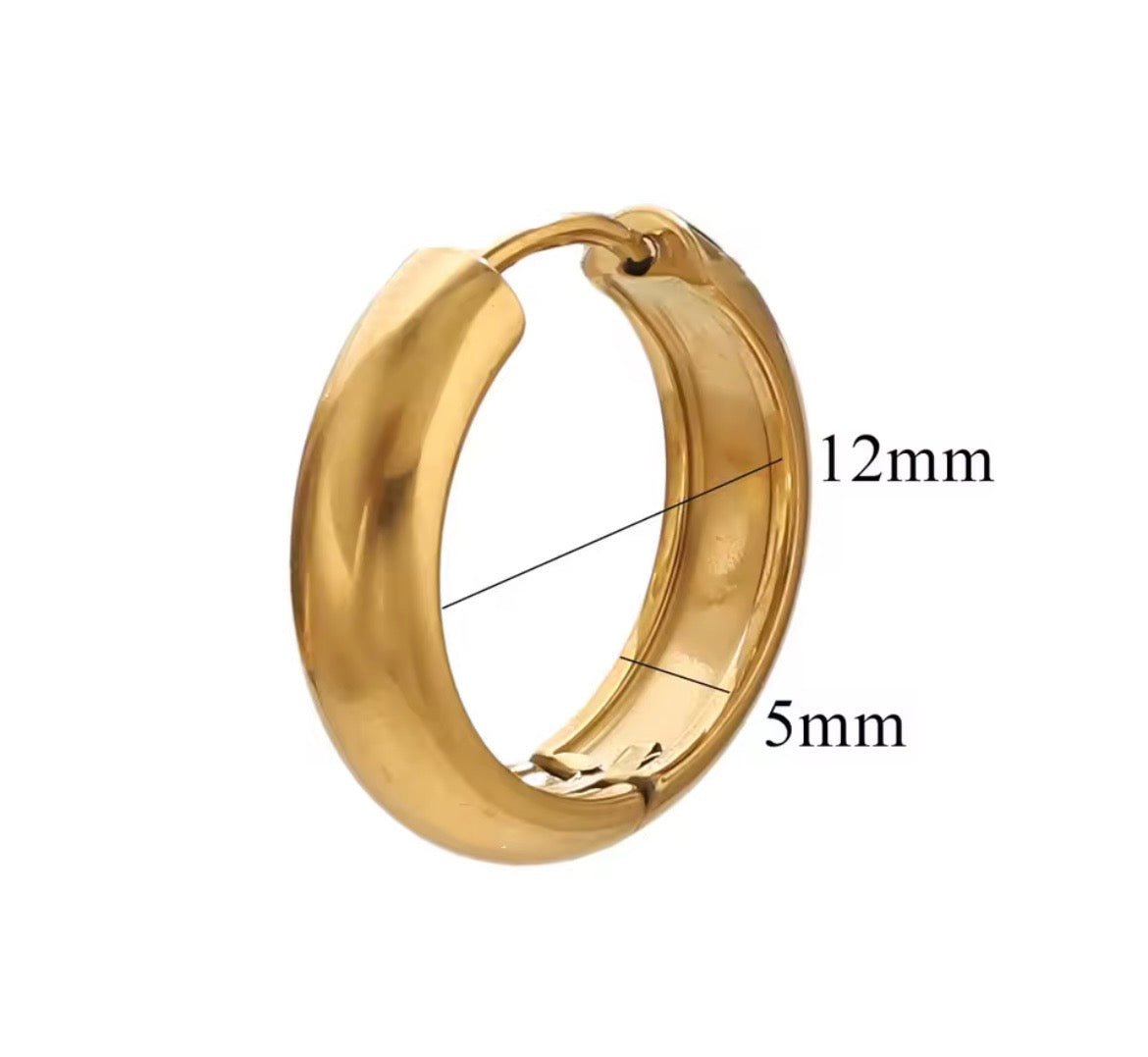 Classic Shine Chunky Hoop