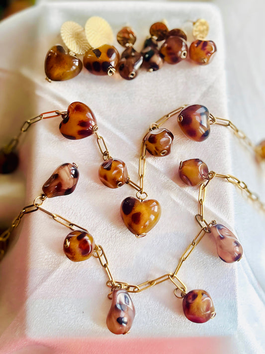 Wild Leopard Print Jewellery Collection - Handmade