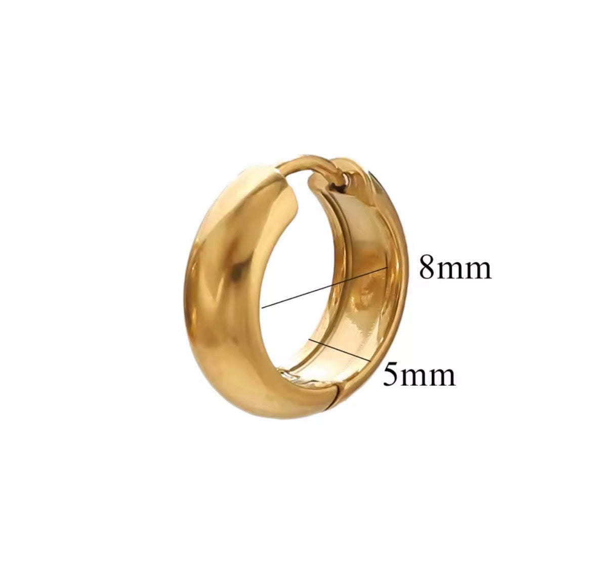 Classic Shine Chunky Hoop