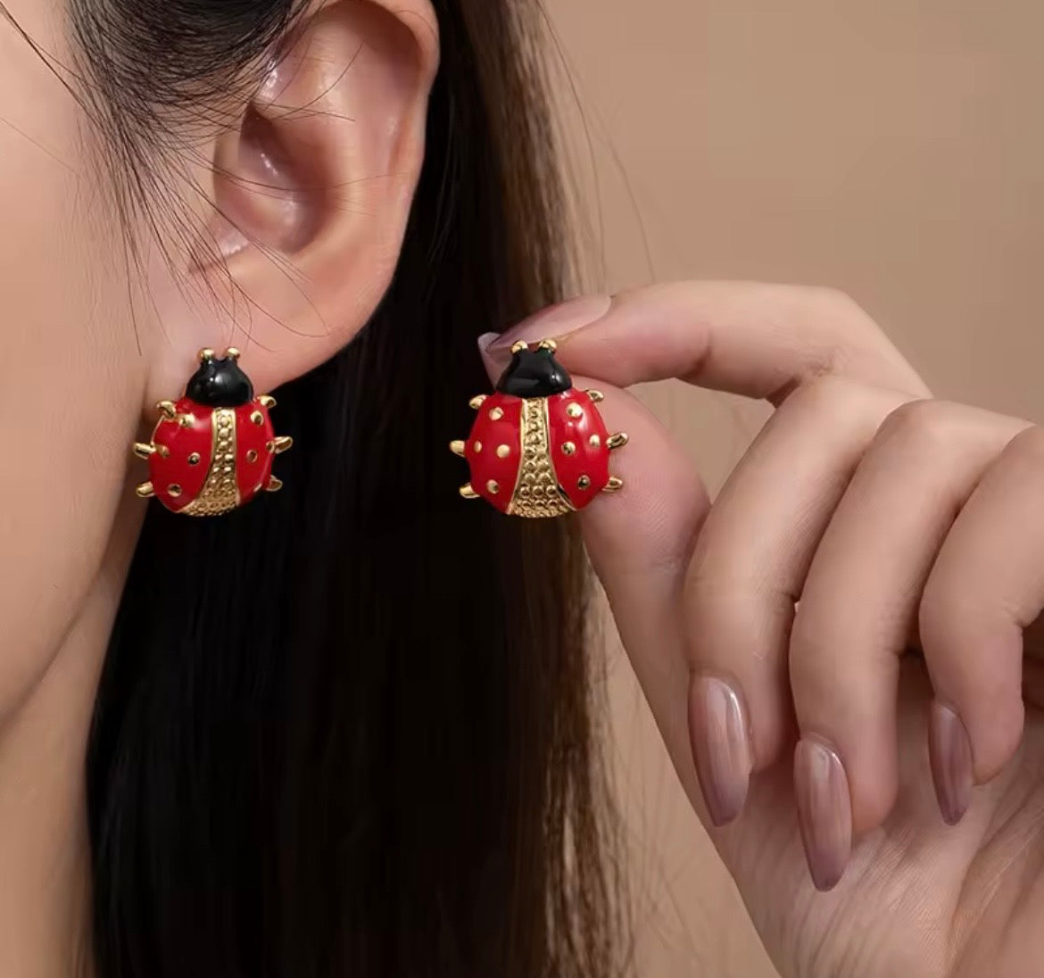 Lucky Ladybird Stud Earrings
