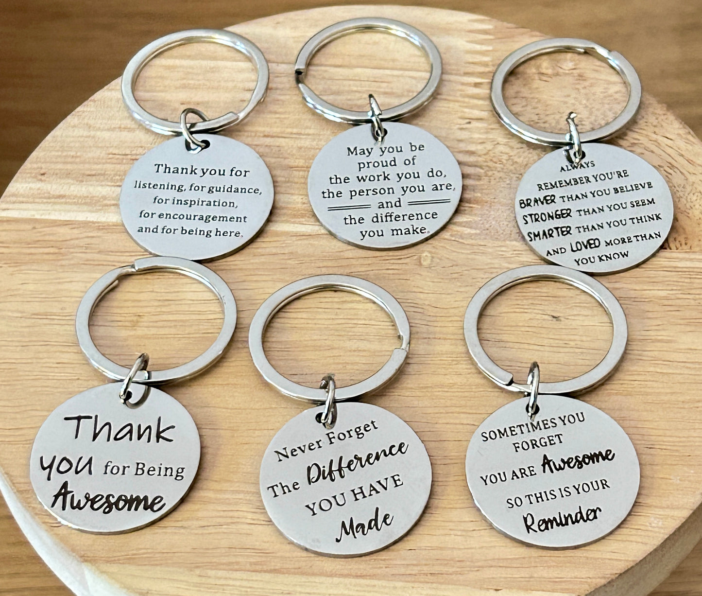 Affirmation Reminder Keyring