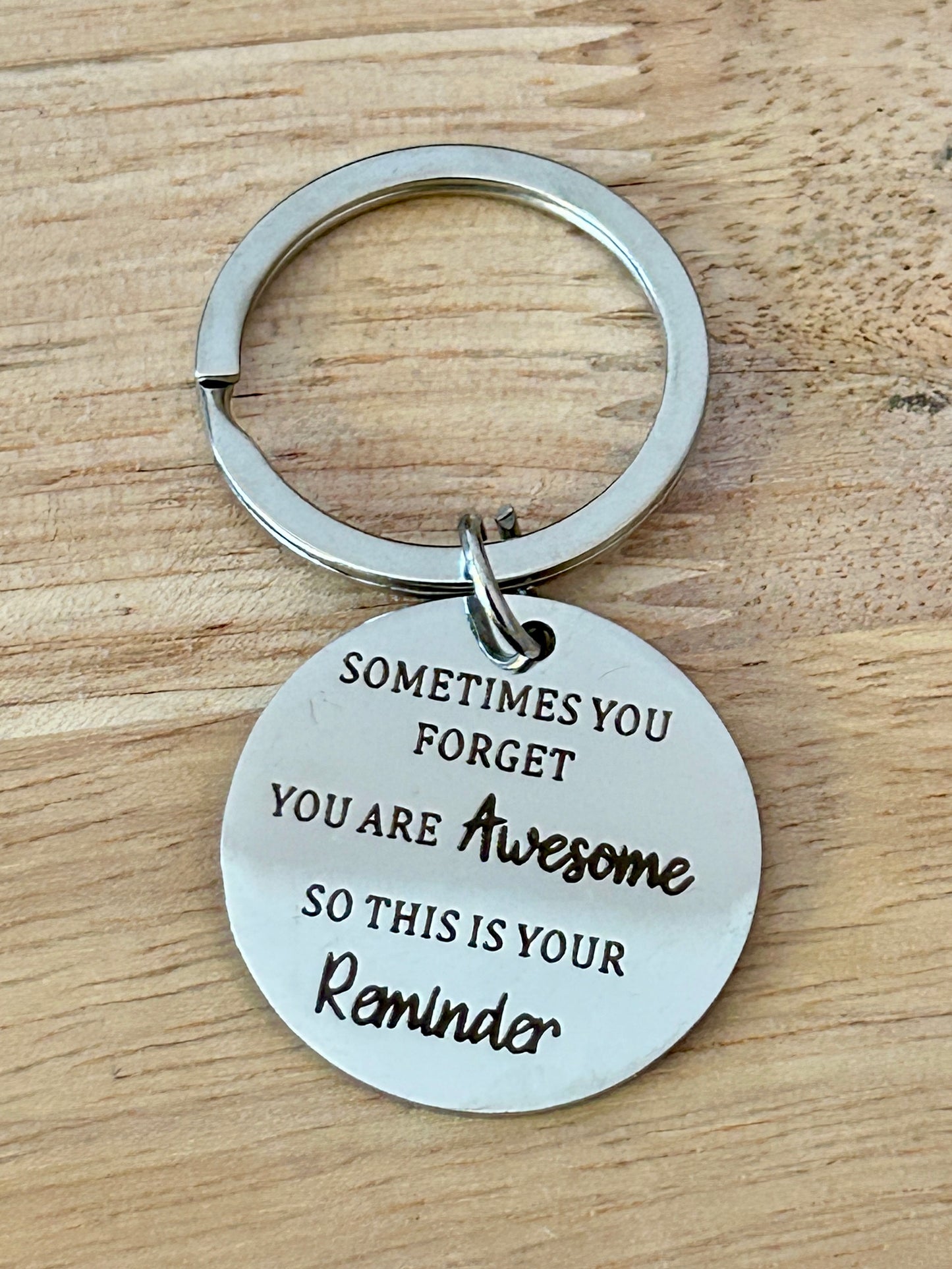 Affirmation Reminder Keyring
