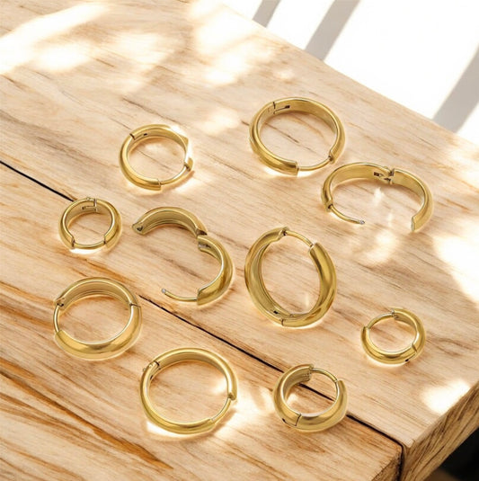 Classic Shine Chunky Hoop