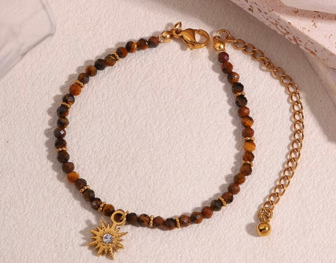 Tiger Eye Sunburst Necklace