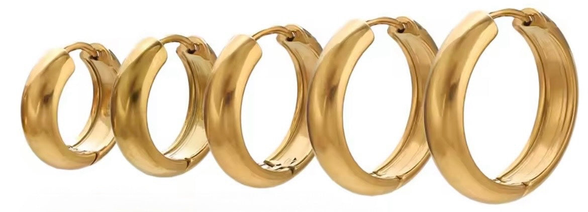 Classic Shine Chunky Hoop