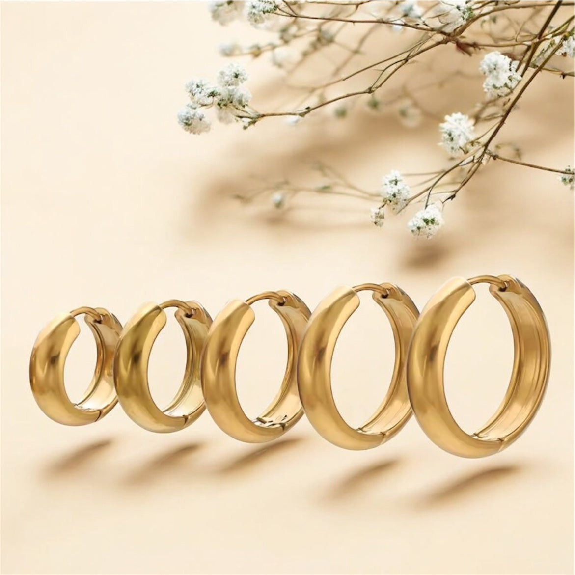 Classic Shine Chunky Hoop