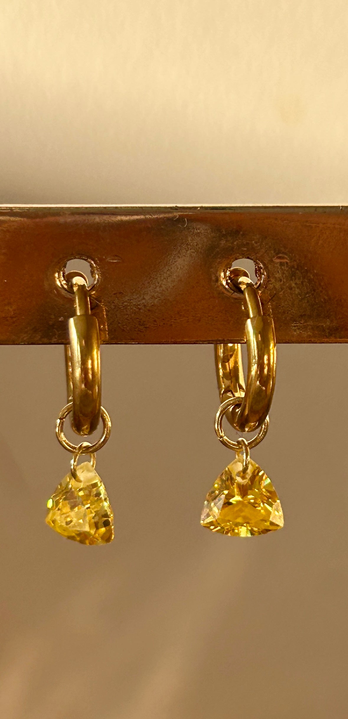 Mini Crystal Drop Huggies