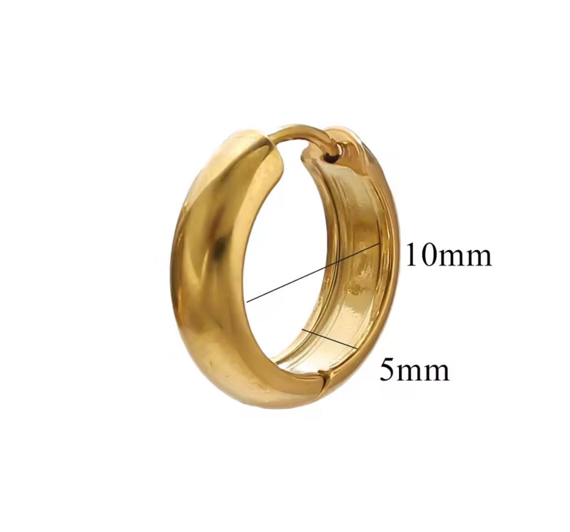 Classic Shine Chunky Hoop