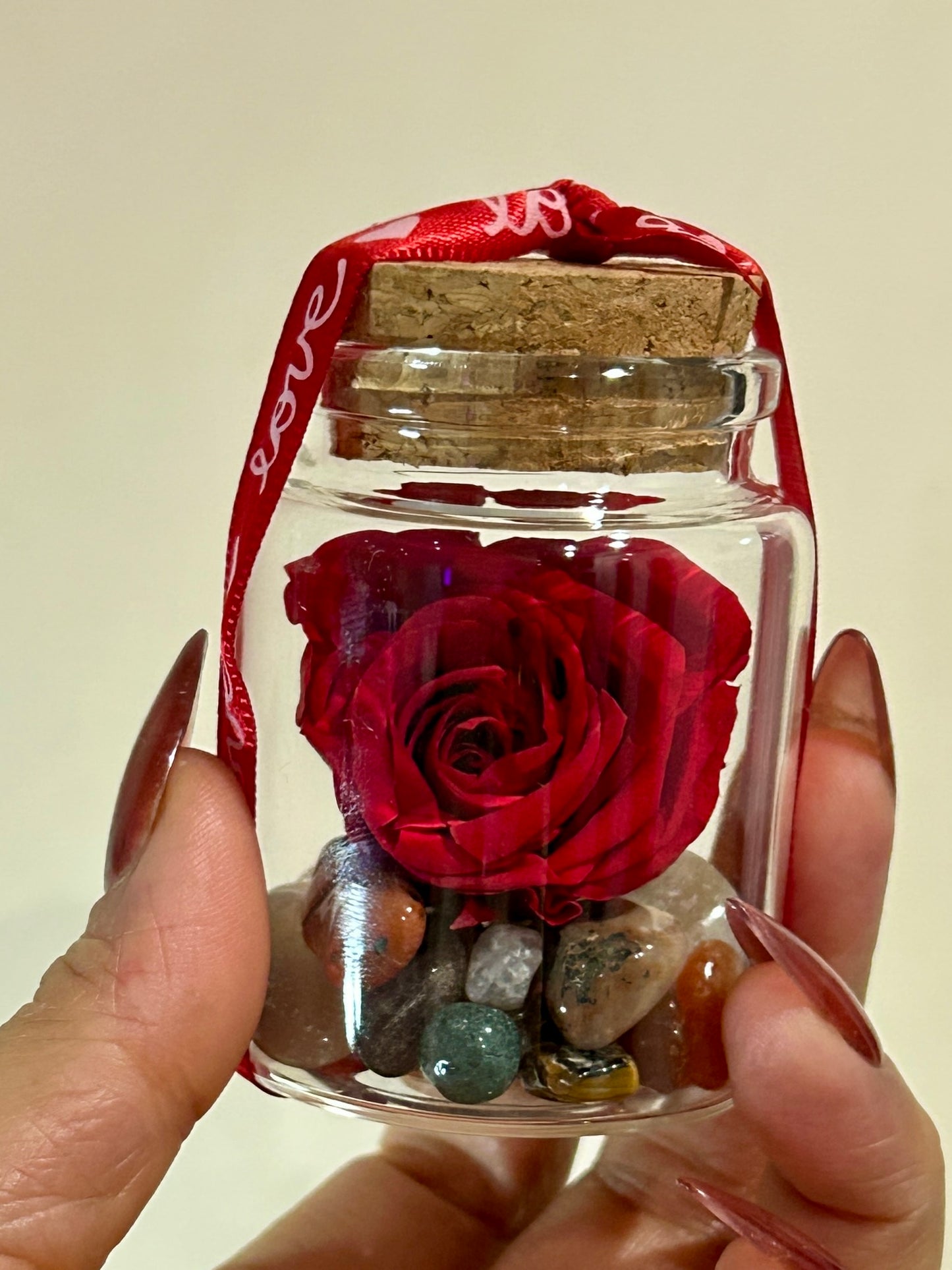 Everlasting Love Mini Rose Keepsake Jar