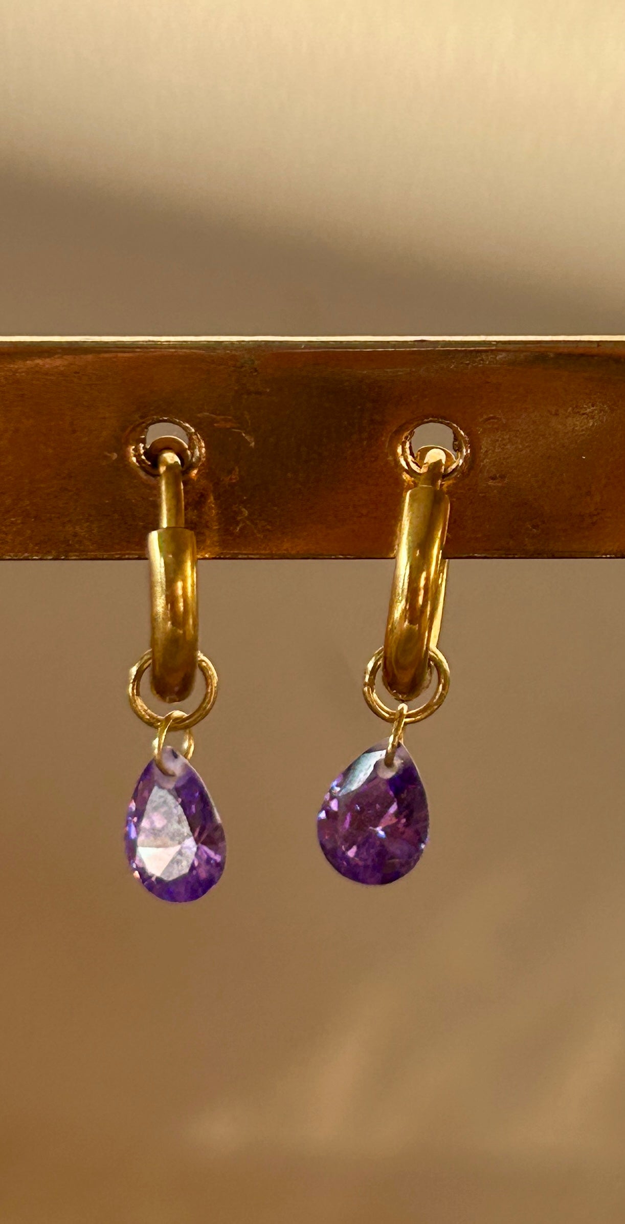 Mini Crystal Drop Huggies