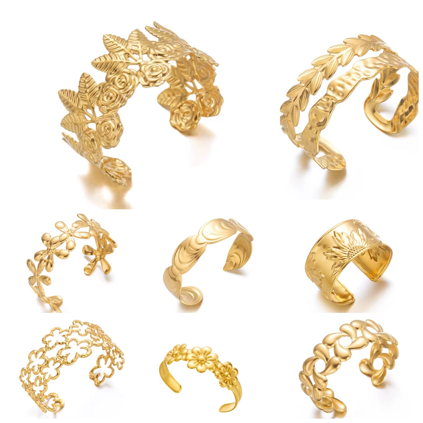 Golden Garden Cuff Collection