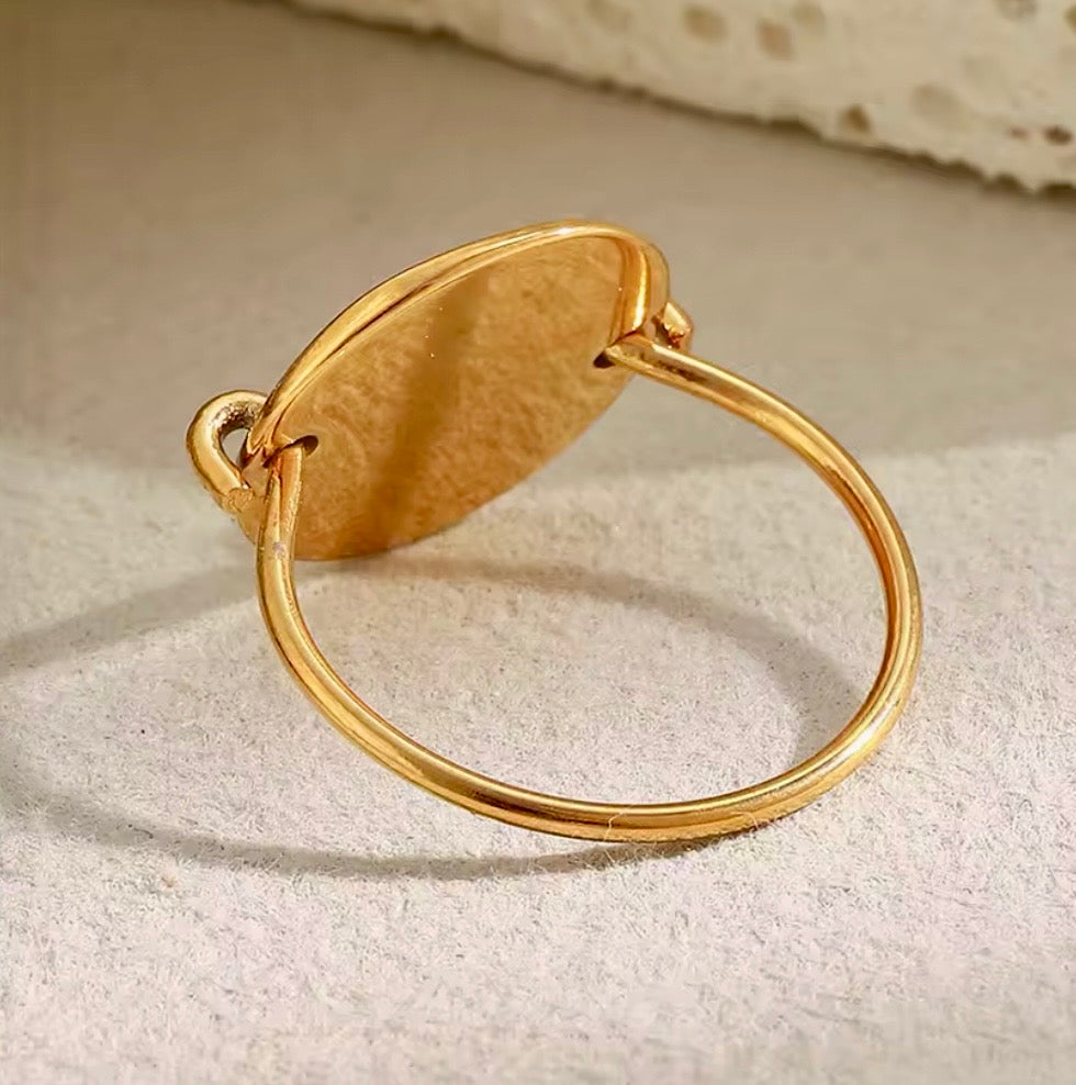 Good Vibes Statement Ring