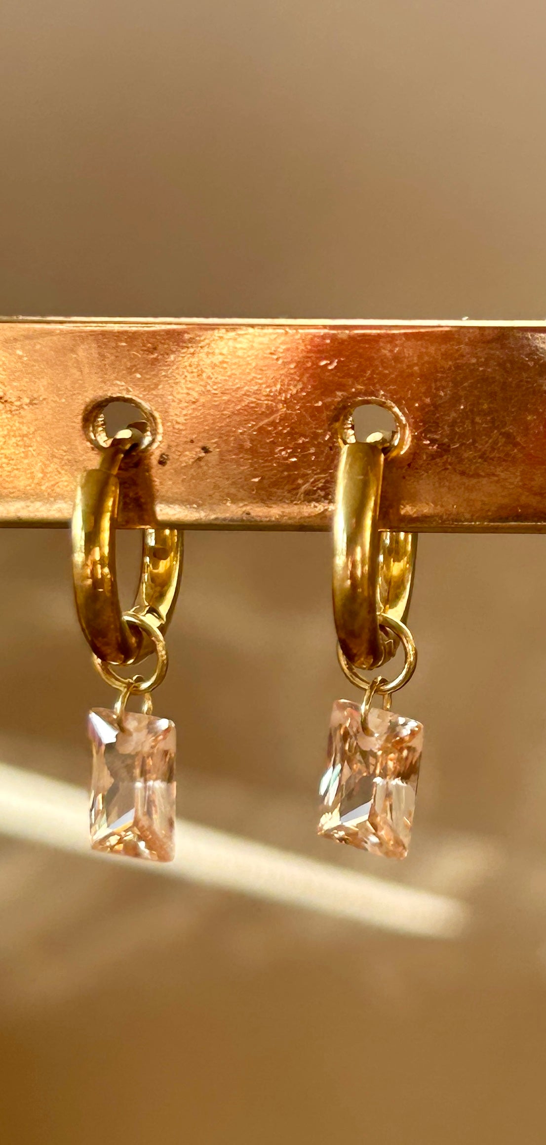 Mini Crystal Drop Huggies
