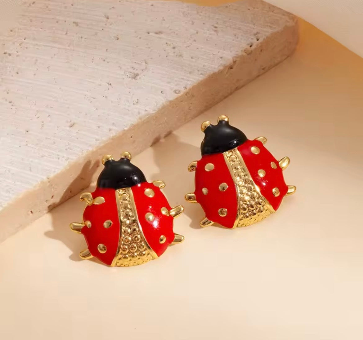 Lucky Ladybird Stud Earrings