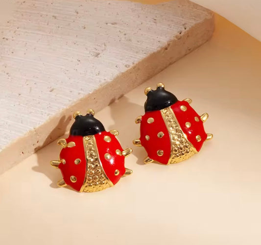 Lucky Ladybird Stud Earrings
