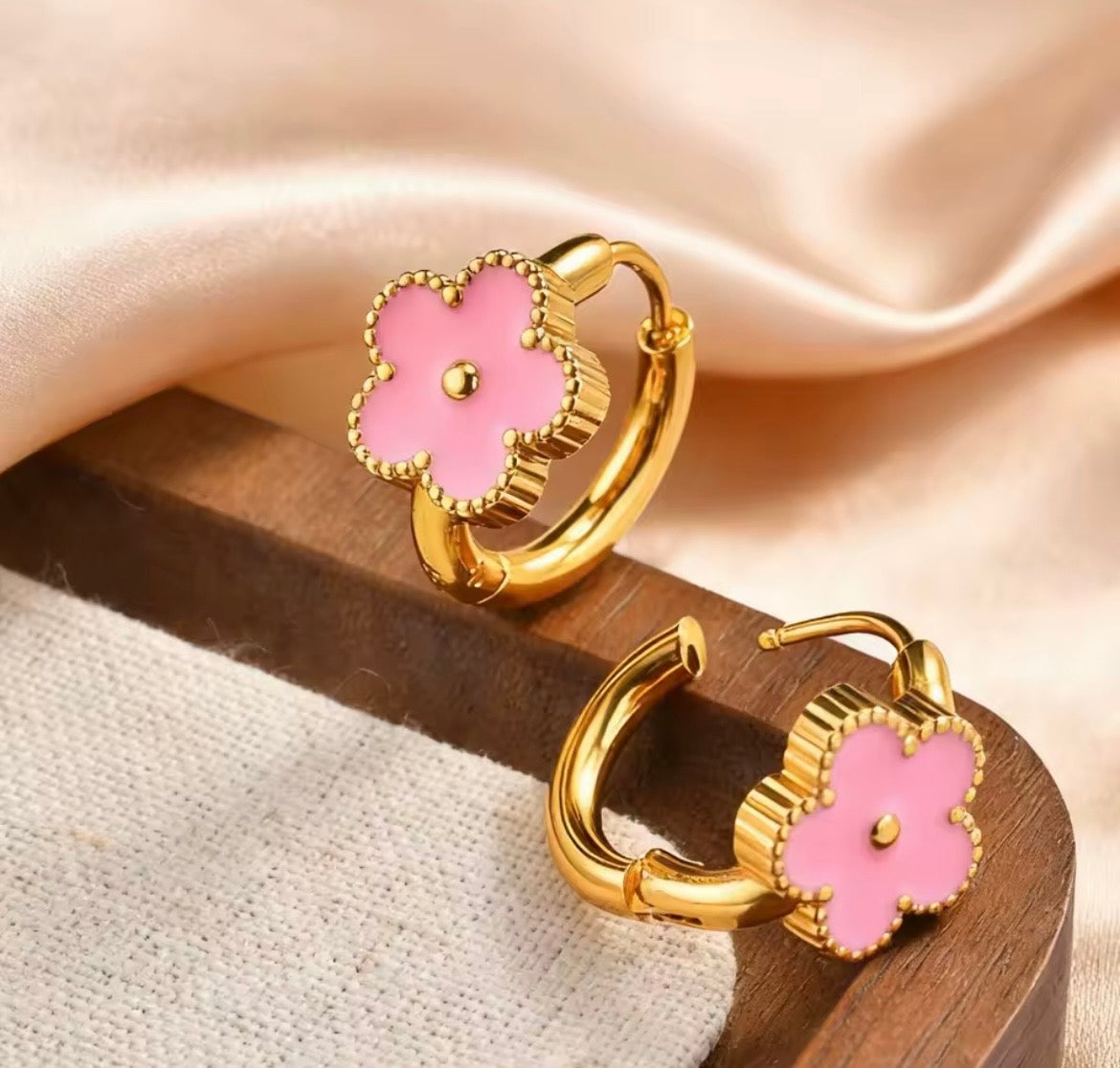 Blossom Luxe Clover Hoop Earrings