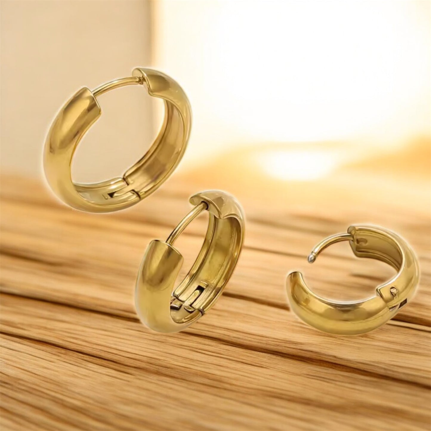 Classic Shine Chunky Hoop