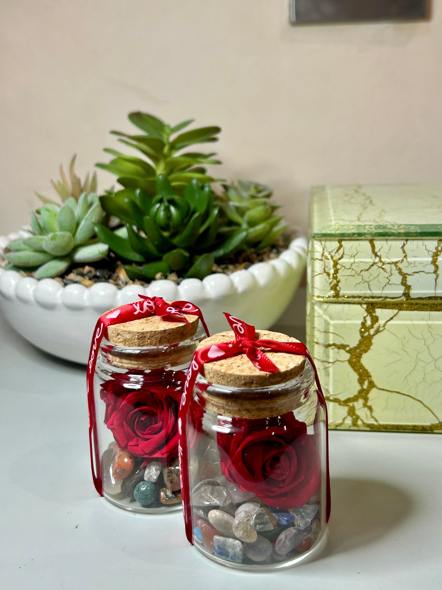 Everlasting Love Mini Rose Keepsake Jar