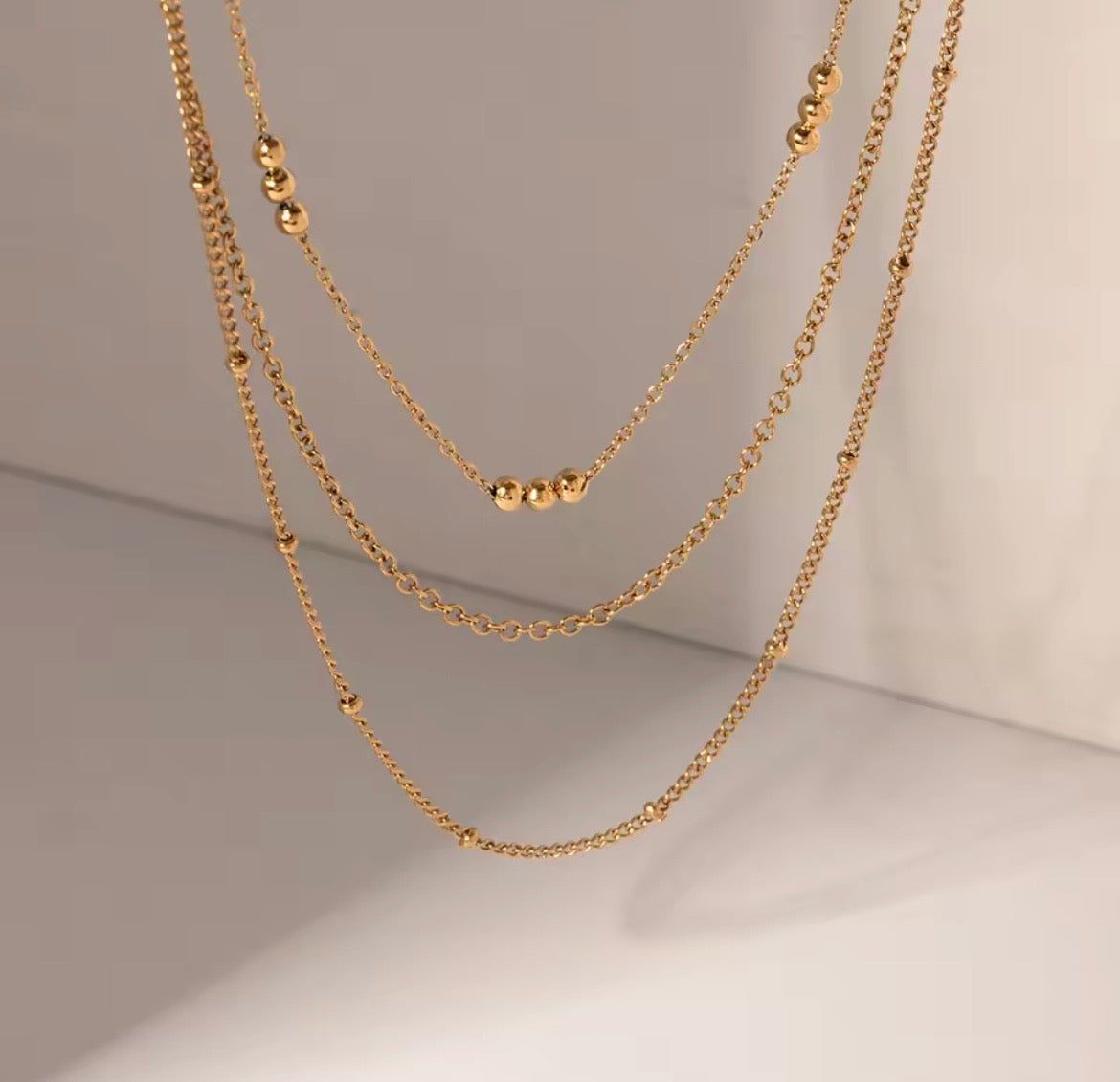 Golden Harmony Layered Necklace