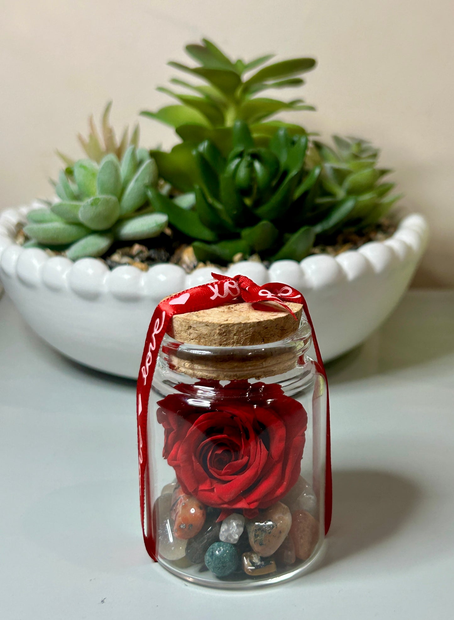 Everlasting Love Mini Rose Keepsake Jar