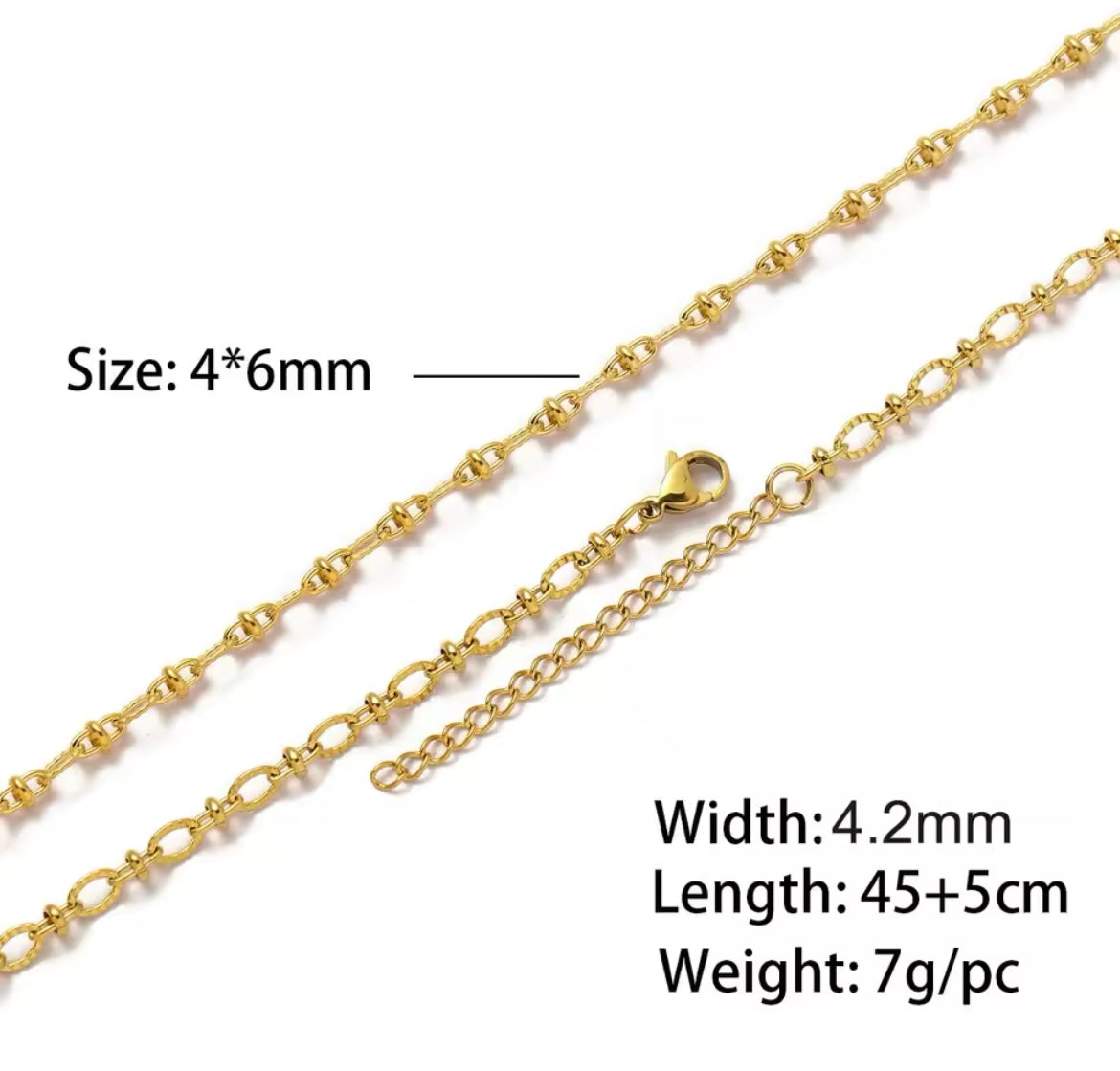 Make Your Own Charm Jewellery – Gold Plated Stainless Steel (Tarnish-Free & Waterproof)- 1 piece