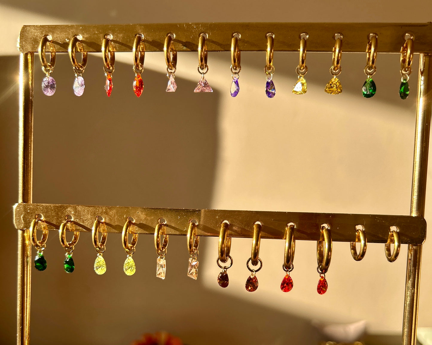 Mini Crystal Drop Huggies