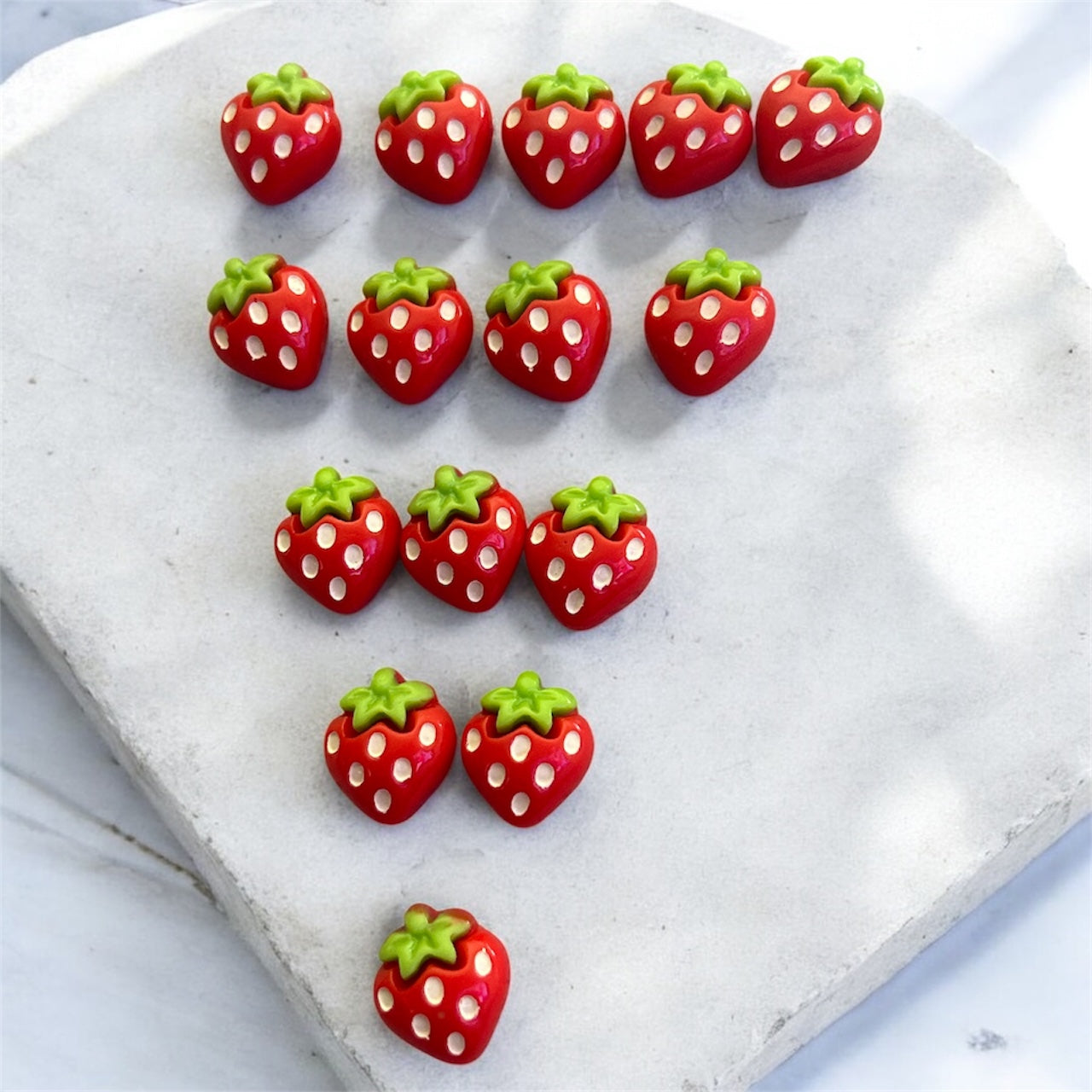 Sweet Berry Pop Studs – Resin Front with Stainless-Steel Back
