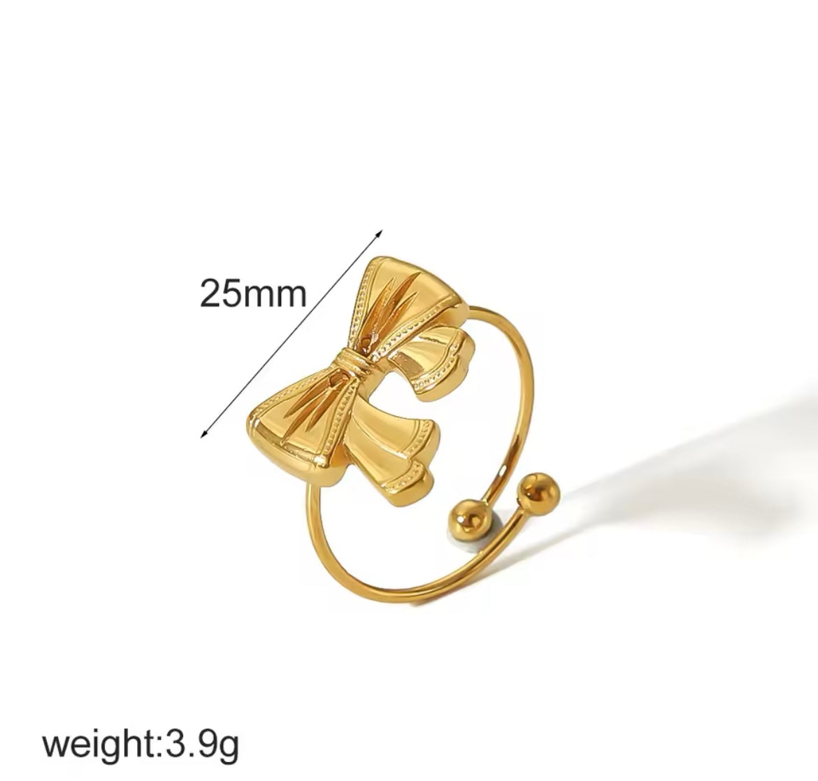 Bella Bow Adjustable Ring