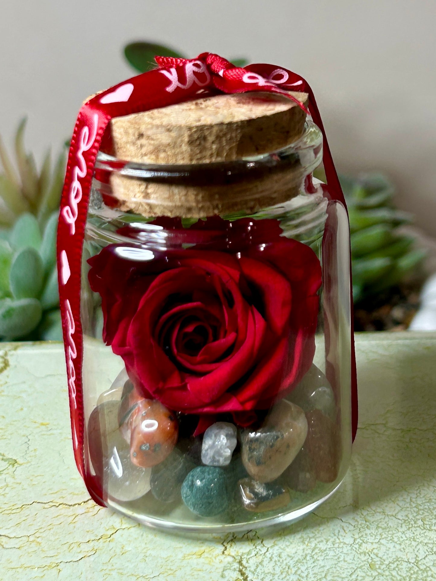Everlasting Love Mini Rose Keepsake Jar