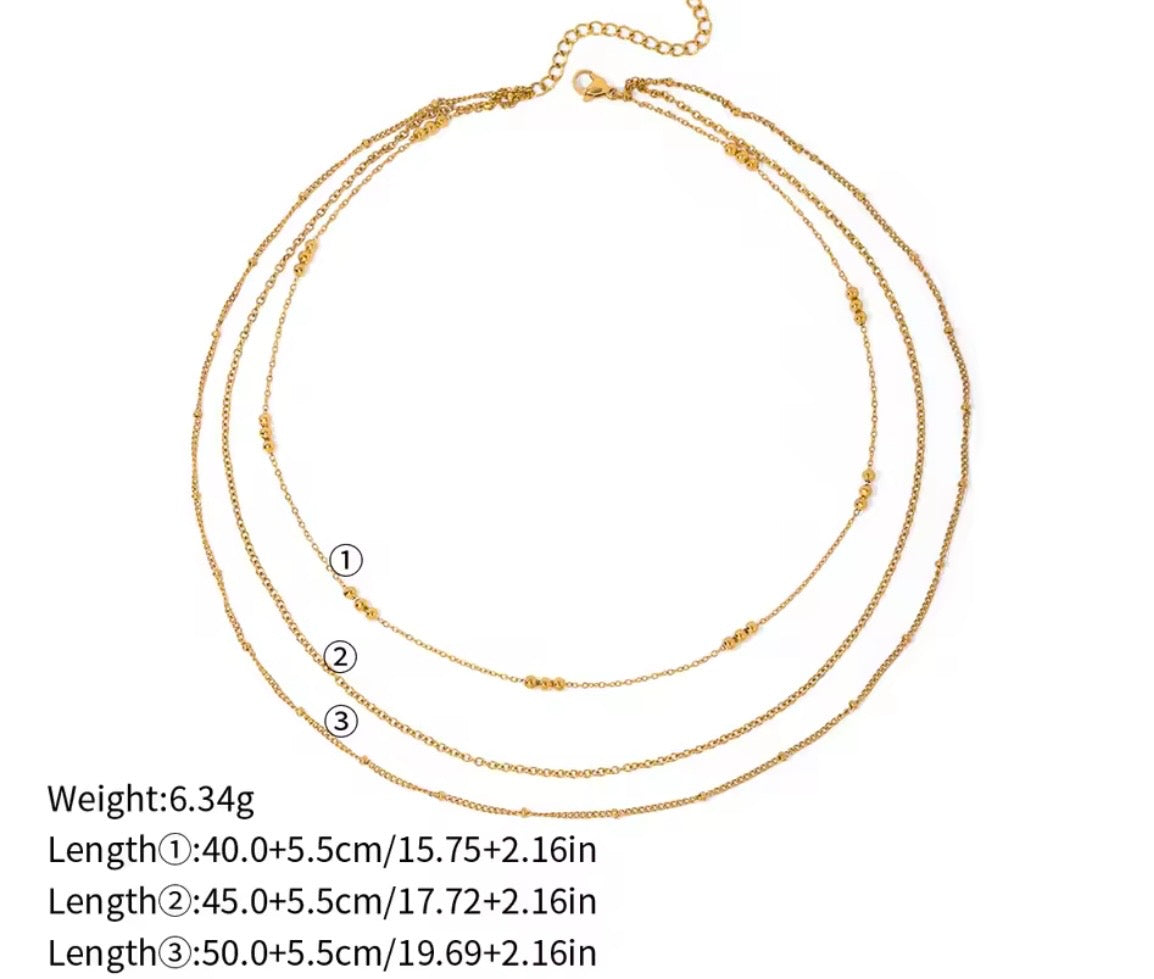 Golden Harmony Layered Necklace
