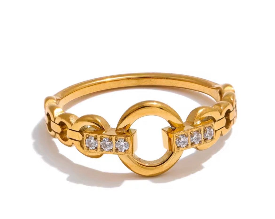 Eterna Link Ring – 18K PVD Gold Plated