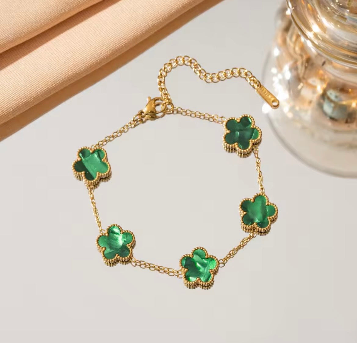 Lucky Clover Charm Bracelet