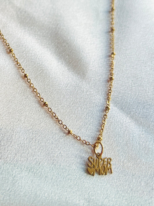 Super Mom Dainty Necklace
(Stainless Steel · Waterproof · Tarnish-Free)