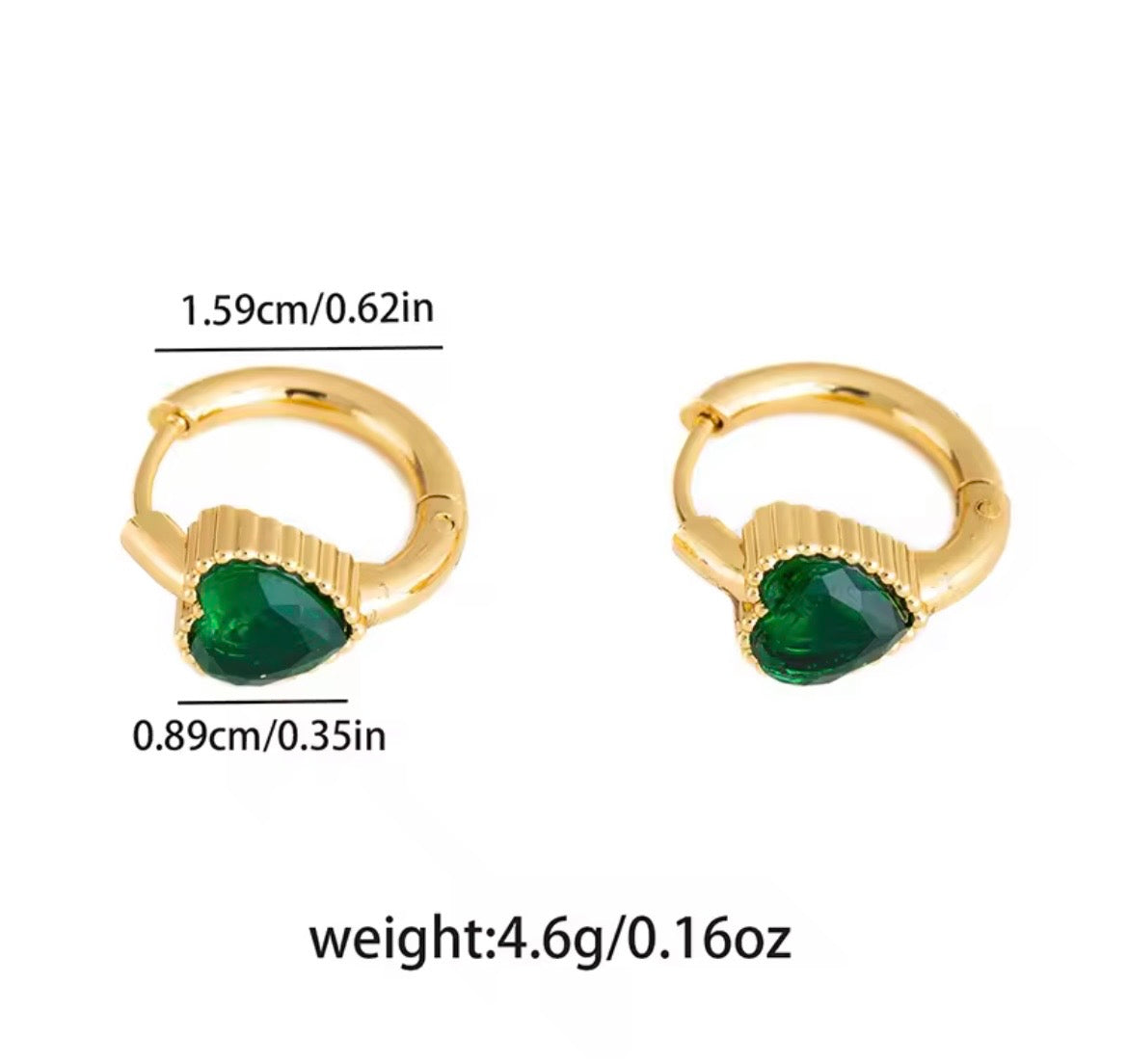 Gem Glow Hoop Earrings