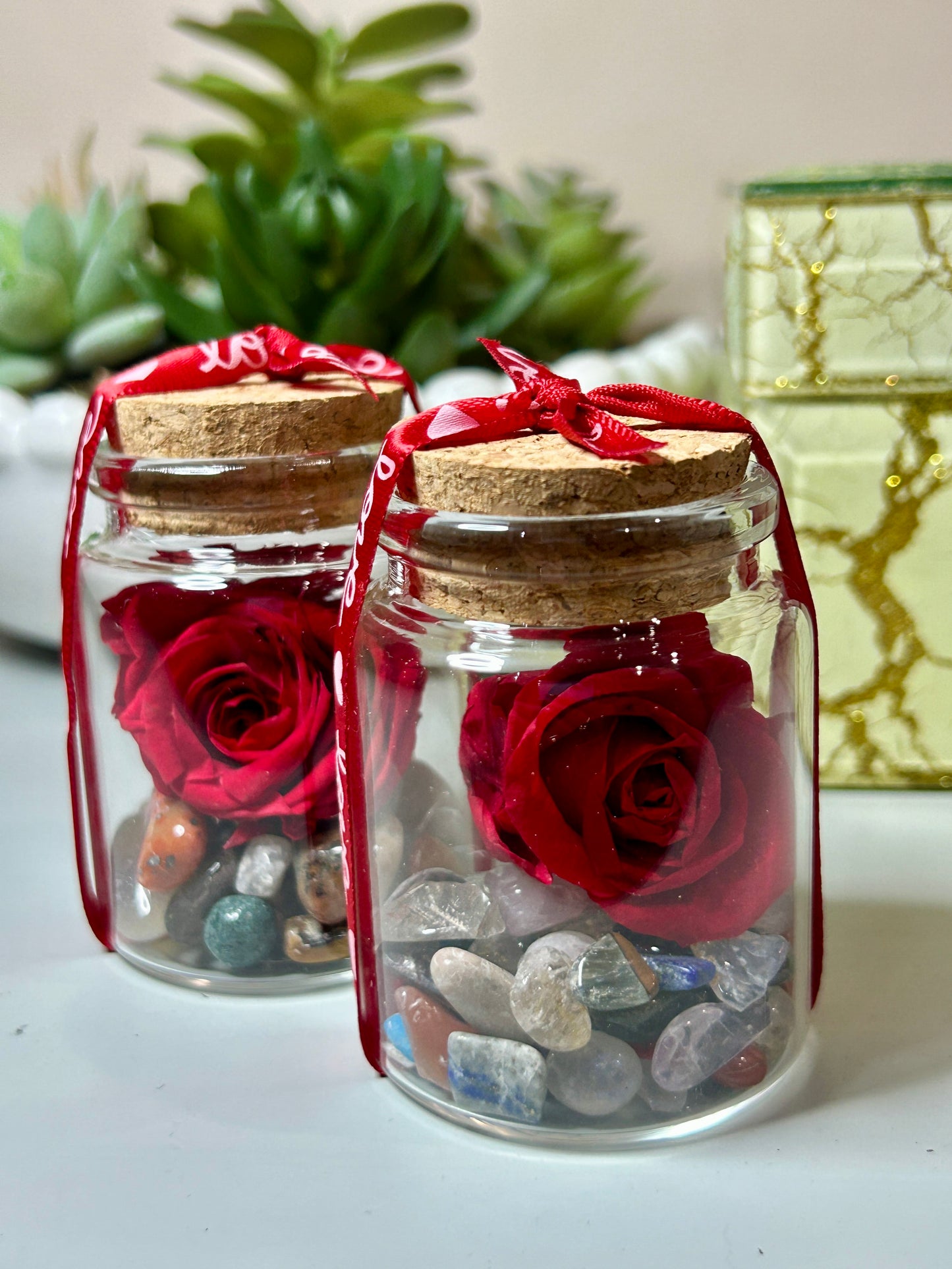 Everlasting Love Mini Rose Keepsake Jar