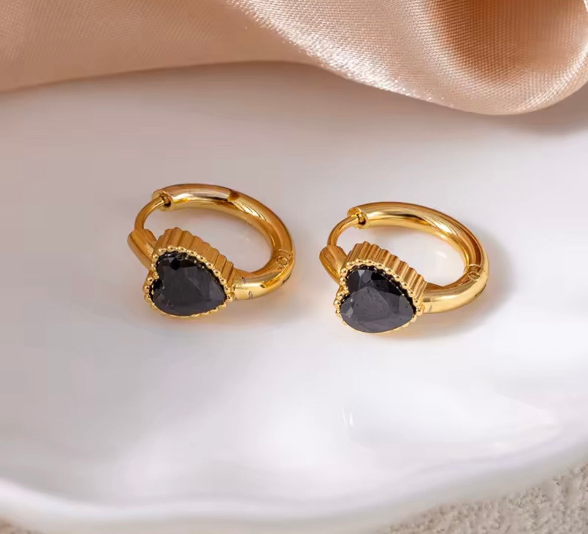 Gem Glow Hoop Earrings