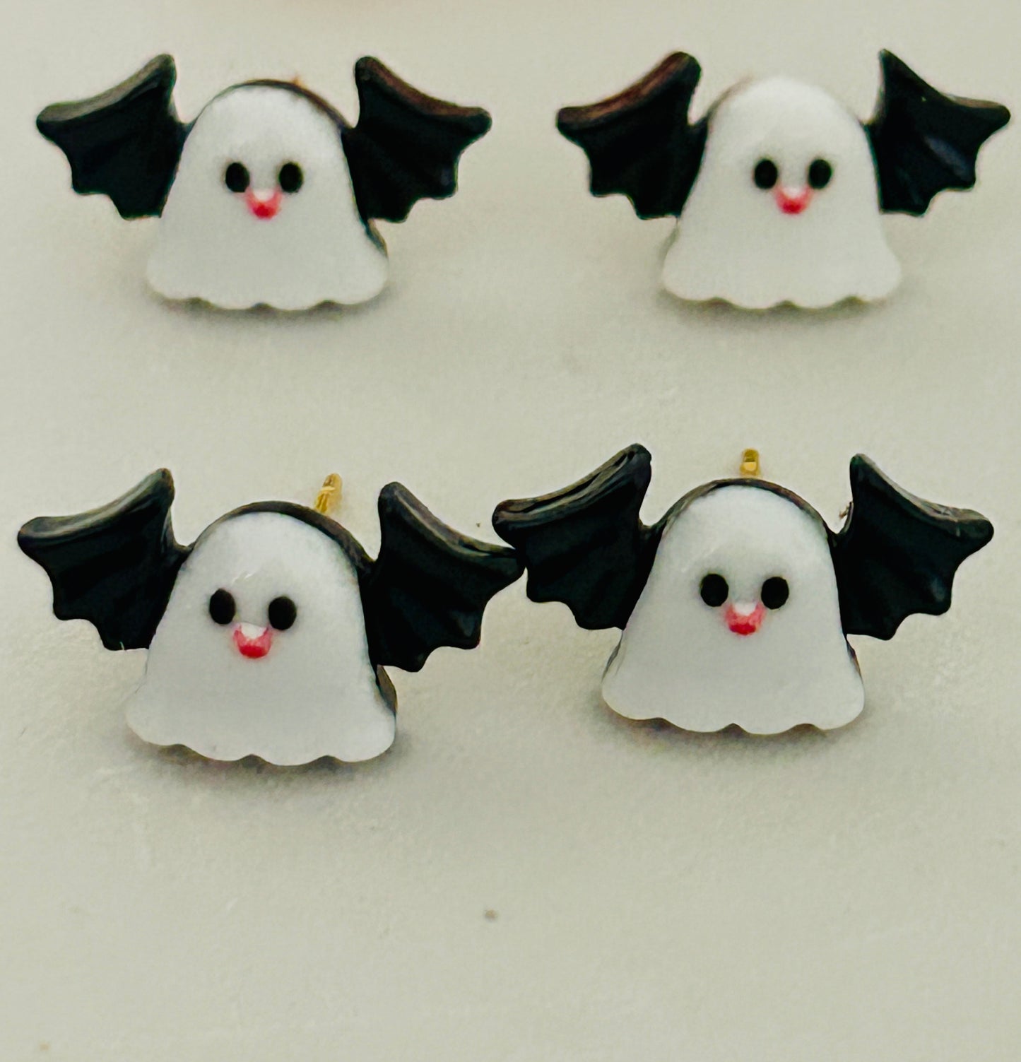 Spooky Mini Halloween Studs – Pumpkin & Ghost Edition