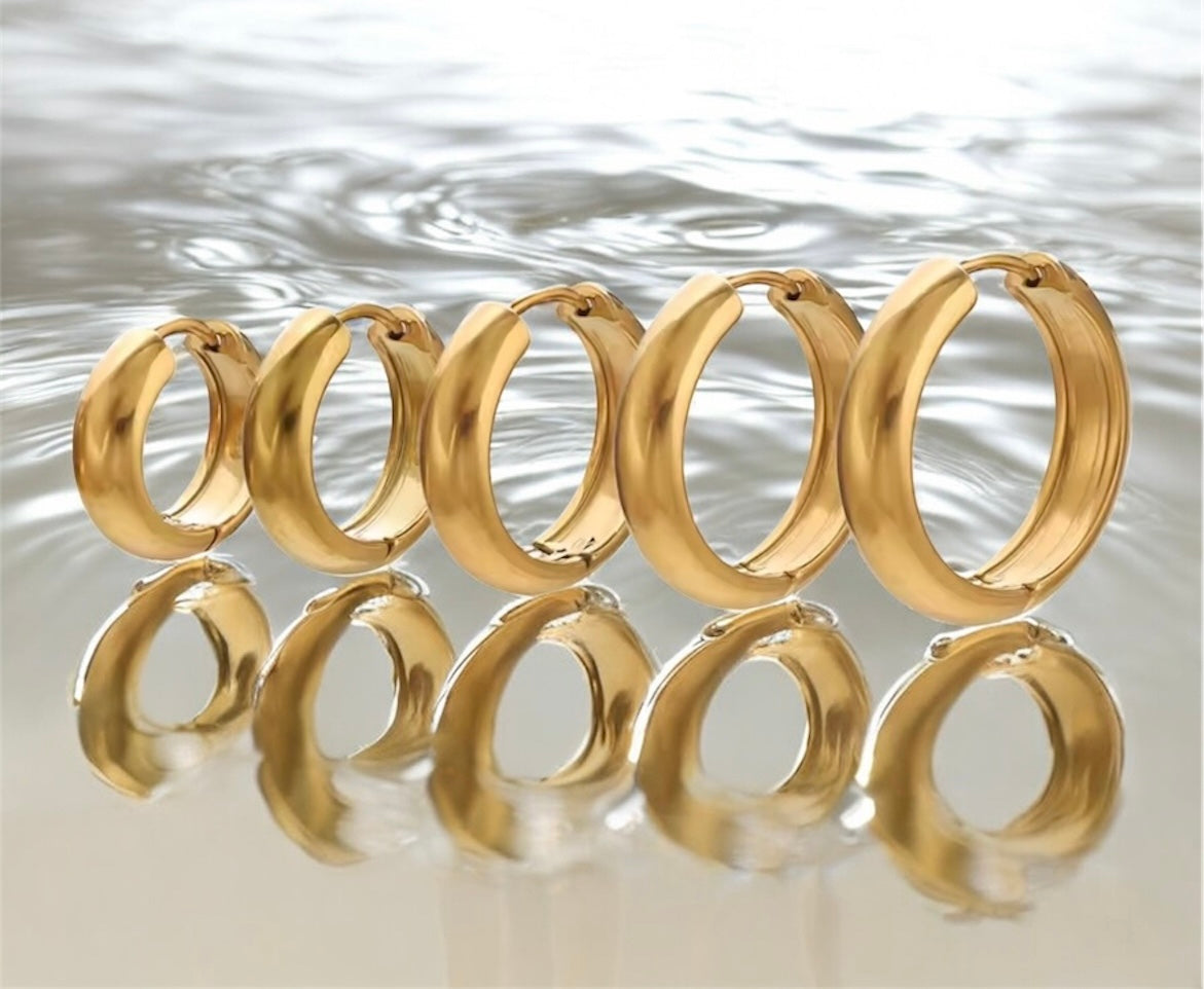 Classic Shine Chunky Hoop