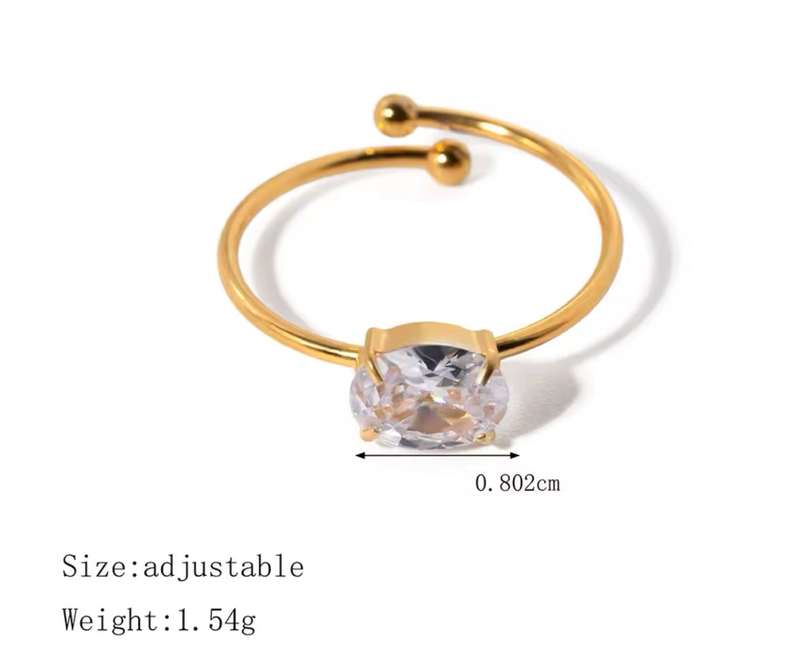 Adjustable Gemstone Rings – 4 Colours