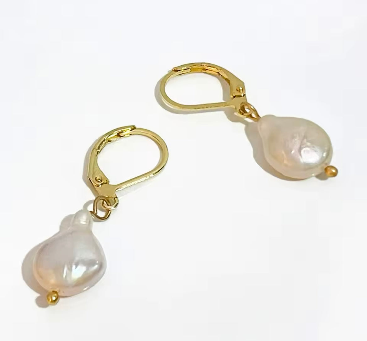 Baroque Elegance Pearl Earrings