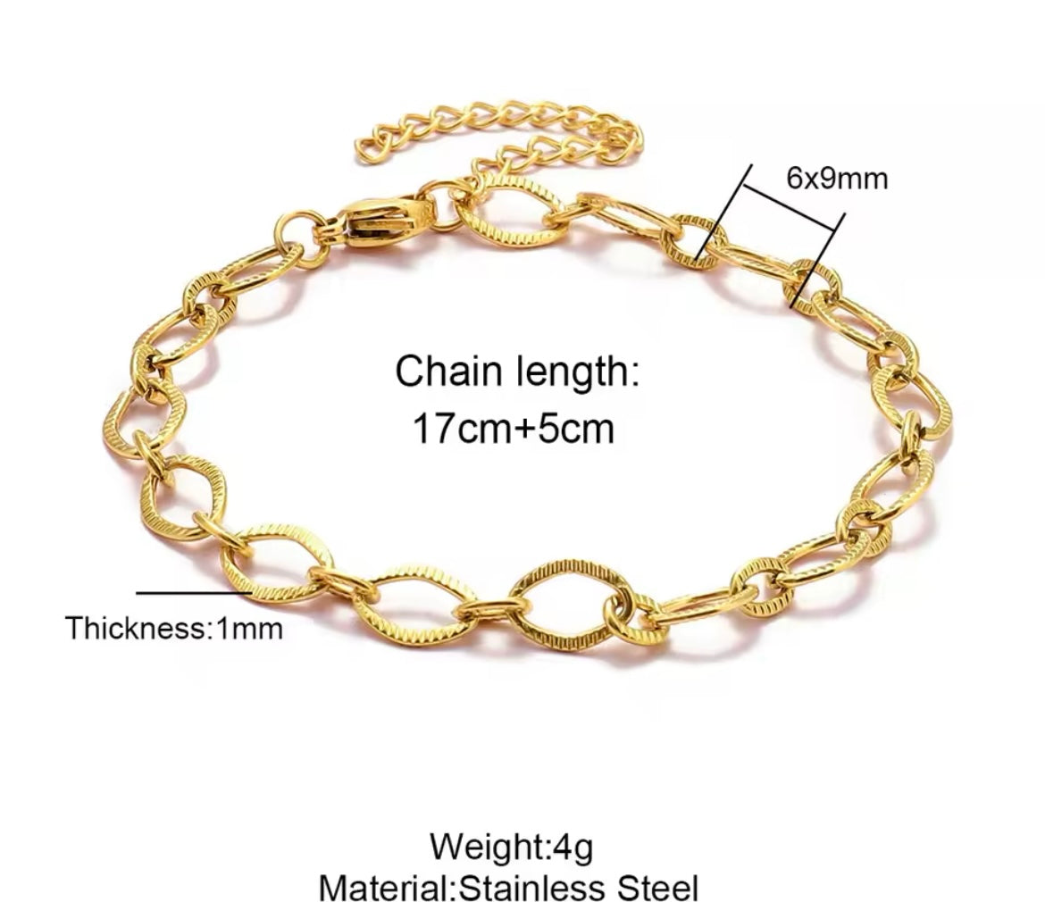Make Your Own Charm Jewellery – Gold Plated Stainless Steel (Tarnish-Free & Waterproof)- 1 piece