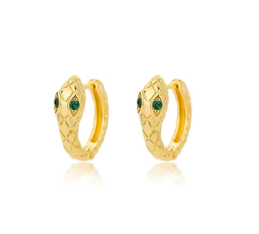 Vintage Snake Earrings for Women – Cute Mini Animal Serpentine Stainless Steel