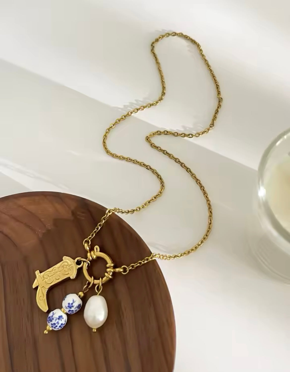 Western Pearl Mix & Match Charm Necklace