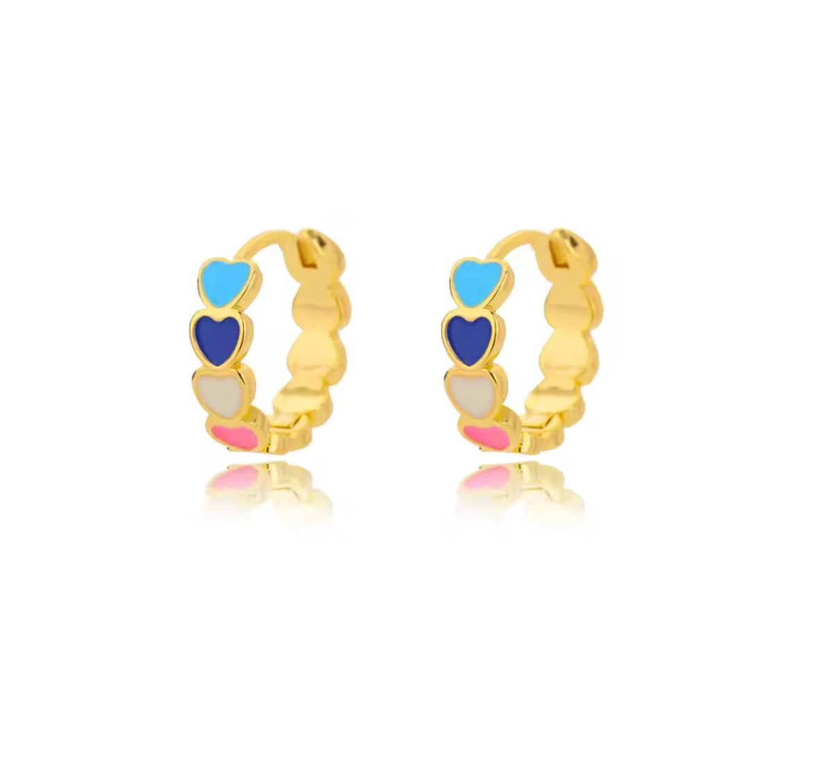 Gold-Plated Stainless Steel Huggie Earrings – Various Designs