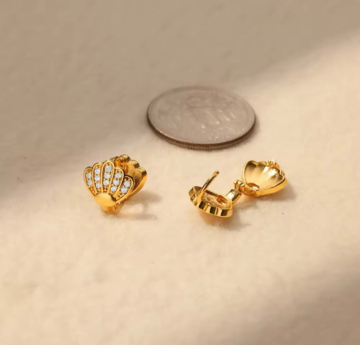 Gold-Plated Stainless Steel Huggie Earrings – Various Designs