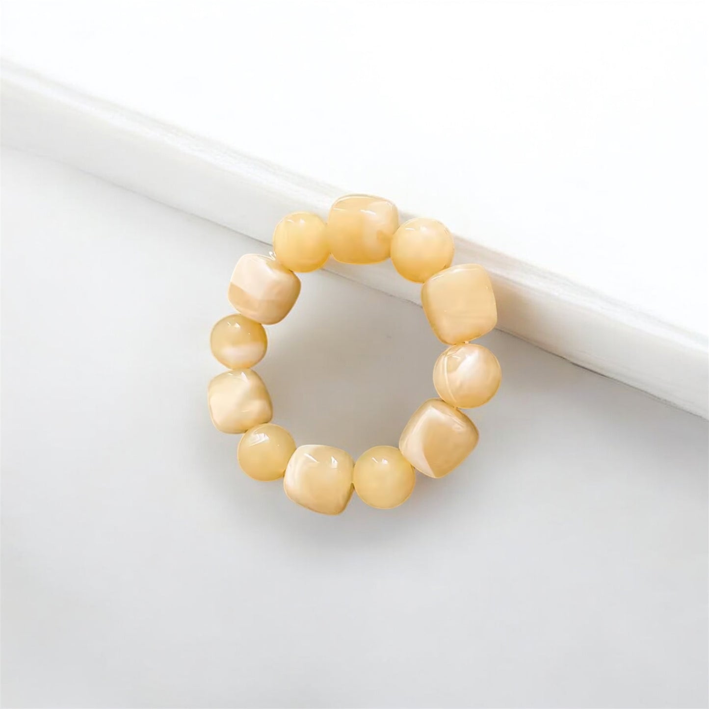 Chunky Bead Stretch Bracelet – Multi-Colour Collection